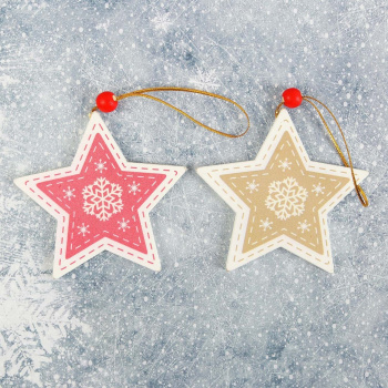 Подвеска новогодняя "Морозная звезда", цвета МИКС 154236