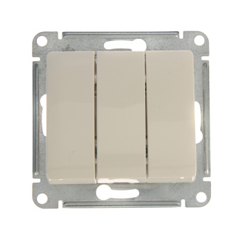 Механизм выключателя 3-кл. СП GLOSSA 10А IP20 10AX беж. SchE GSL000231