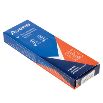 Петля универсальная 125*75*2,5мм ЗОЛОТО G (комплект 2шт.) AVERS *1/6/48