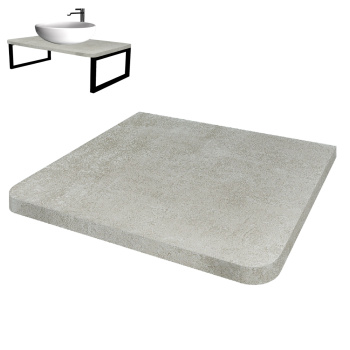 Столешница 80x50x2.8 см под накладную раковину Glend Loft, МДФ, натуральный камень