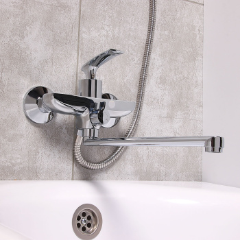 Смеситель универсальный Potato P22234, длинный излив, однорычажный