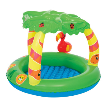 яяяБассейн надувной с навесом 99*91*71 см Frendly Jungle Play Bestway (52179)