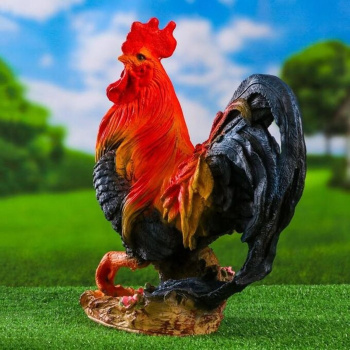 Садовая фигура "Петух андалузский" 46х42х23см  6780525