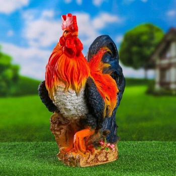 Садовая фигура "Петух андалузский" 46х42х23см  6780525