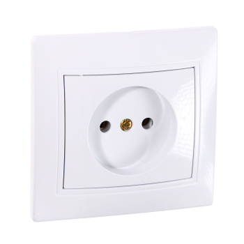 Розетка Intro Plano СП 1-мест. белая сз 2P+E Schuko 16А-250В IP20 1-202-01
