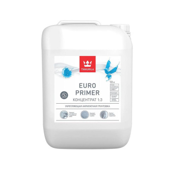 Грунтовка-концентрат 1:3 акриловая Tikkurila Euro Primer, 10 л