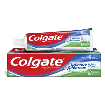 яяяЗ/паста Colgate Тройное действие Натуральная мята 150мл