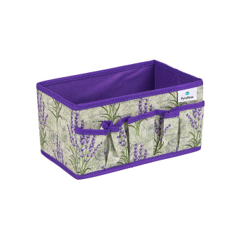 яяяОрганайзер д/хранения нетканый материал "Лаванда" 250x150x130мм Д70702.025 *1/80