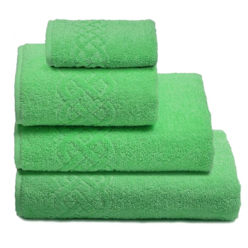 Полотенце махровое 70*130см Plait цв.57 зеленый ПЛ-3501-01933 *3/15