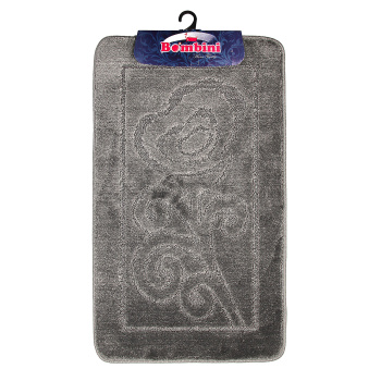 Коврик д/ванной Bombini "Classic" (60см х 100см) Серый CLC 02 *1/40