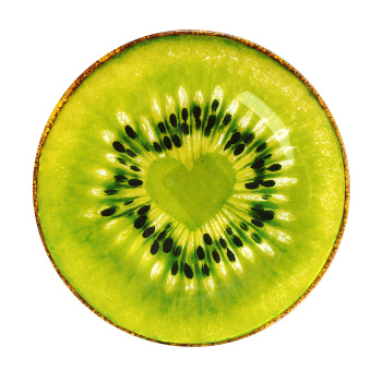 яяяТарелка стекло "МФК" "Киви" мелк. d23см Зеленый MFK08351 *6/48