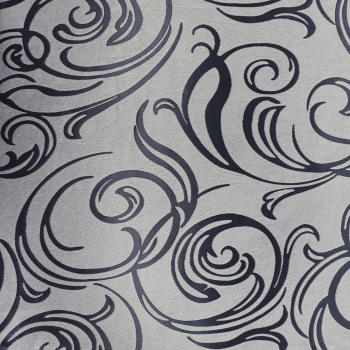 Штора блэкаут жаккард 150*270см Вензеля серо-синий Amore Mio *1