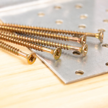 Шурупы жёлтые BROZEX пакет 4*70 (15шт) *10/100