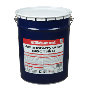 Мастика битумно-резиновая 21.5 л Bitumast, гидроизоляционная