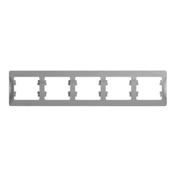 Рамка "Glossa" 5-м. горизонт. алюм. GSL000305 *1