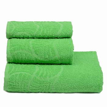 Полотенце махровое 30*70см Волна цв.1057 светло-зеленый ПД-2701-02057/305 *10/80
