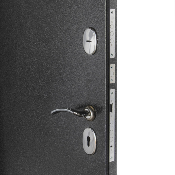 Дверь входная Дверной континент, 860х2050х70 мм, левая, серебристый антик