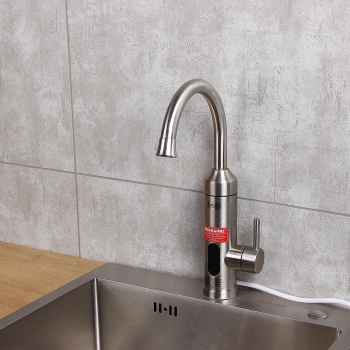 Смеситель для кухни Potato P0051 высокий излив с водонагревателем *1/10