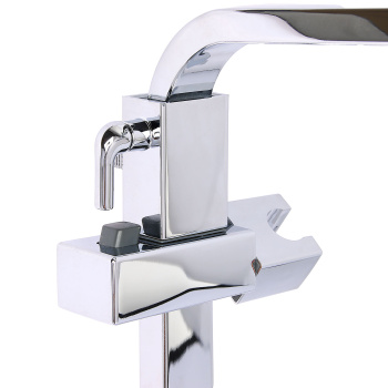 Смеситель д/ванны со стойкой для душа + ручной душ Accoona A8394 *1/6