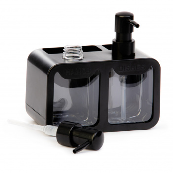Диспенсер для моющего средства кухонный пластм. 170х95х170мм Черный И8925 (ЗПИ "Альтернатива") *1/30