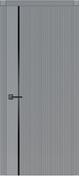 Дверное полотно глухое ПВХ Бронкс серый софт 800 мм Аркада