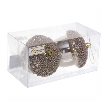 Набор украшений SHINE Christmas Nut 10 см (2 шт.), light champagne