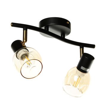 Светильник настенный (спот) 05961-0.8-02 BK+AB Е14 2*60W *2