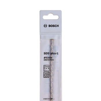 Бур по бетону 6*310мм SDS-plus-1 2 грани (2608576280) BOSCH *1
