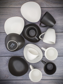 Кружка фарфор. 360мл "Rock White" арт.DM8015 "Domenik" *6/24