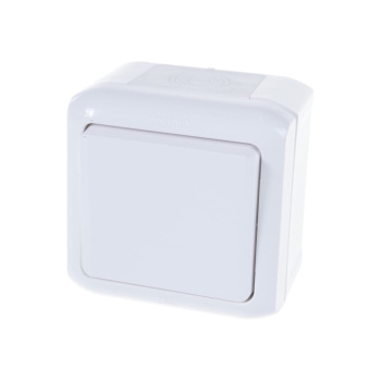 Выключатель "Quteo" ОП 1кл. белый 10А IP44 10АХ Leg 782300 *