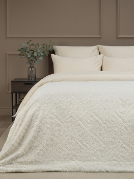 Плед 220*240см искусственный мех Греция молочный TF F207ML3 002/2224 Buenas Noches *1