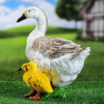 Садовая фигура "Утка с утятами" 28х30х17см 7640150