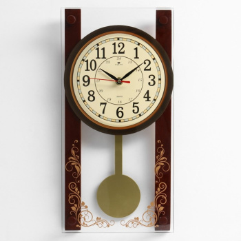Часы настенные с маятником "Лоза", плавный ход 6848790