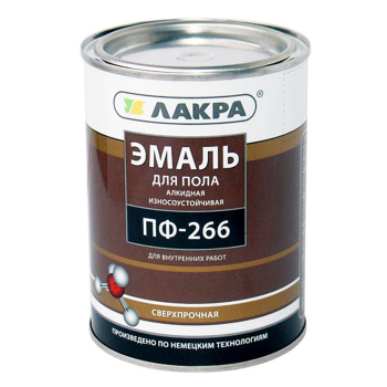 Эмаль ПФ-266 для пола желто-коричневая 20 кг Лакра *1/33