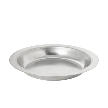 Тарелка нерж. 0,25л мелкая d16см, выс.2,5см  1с876   "АМЕТ" (Аша)   *1/40