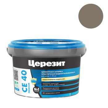 Затирка для швов СЕ 40 Песчаник 2кг Церезит *1/12/192