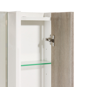 Зеркало-шкаф Домино Uno 60, левый/правый, 60x72x15.2 см, дуб серый