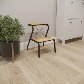 Табурет-Стремянка металл./дерев.сиденье-ступени, выс.565мм ножки Коричневый ТС 277 К ("ЗМИ") *1