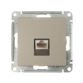 Механизм розетки компьютерной ATLAS DESIGN RJ45 шампань SchE ATN000583