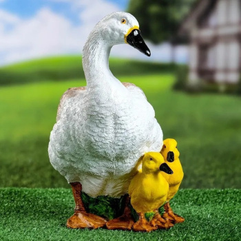 Садовая фигура "Утка с утятами" 28х30х17см 7640150