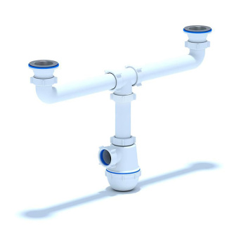 Сифон бутылочный 1 1/2"*40 двойной АНИ А3000 *1/20