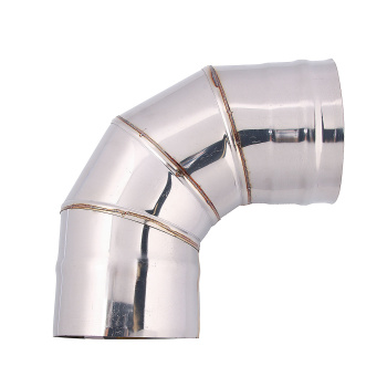 Отвод 90* d.120, 0,5мм нержавейка AISI 430 h=245мм GS аналог СЭ49 *1/10