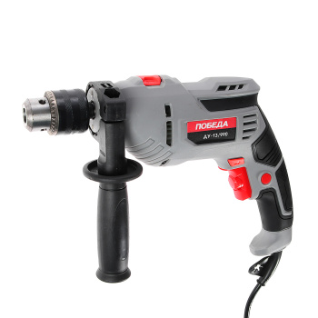 Дрель 990Вт 1скор.0-3000об/мин патрон13мм реверс ударная0-48000уд/мин ДУ-13/990 ПОБЕДА *1/10