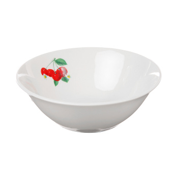 Салатник фарфор. 230мл d12,5см с рис."Вишня" ДФ- С230-3 ("DECO") *96