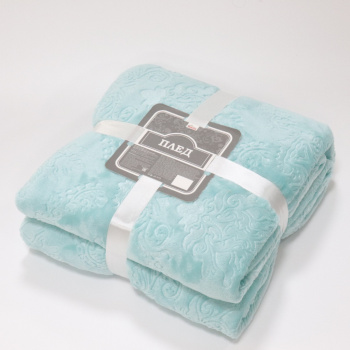 Плед микрофибра 200*220см Кристалл бирюза Belezza *1/12