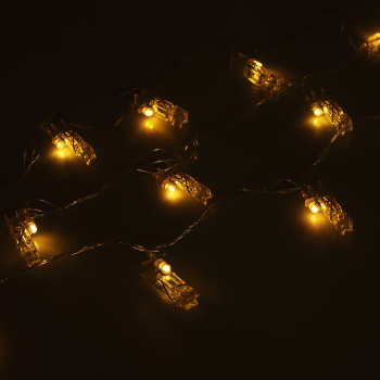 Гирлянда «Нить» Luazon Lighting, 5 м, 8 режимов, теплый белый, прищепки, 30 LED, IP20, 220 В Гирлянда «Нить» Luazon Lighting, 5 м, 8 режимов, теплый белый, прищепки, 30 LED, IP20, 220 В