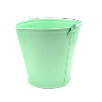 Ведро "Подойник" металл. 12л белая пищевая жесть, окрашеный *1/20