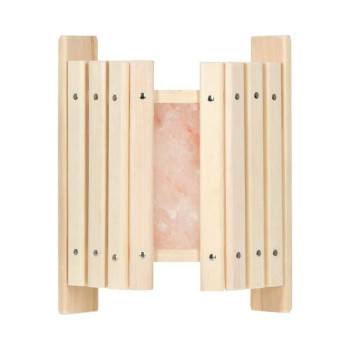 Абажур угловой, 34х13х40 см с гималайской солью, липа "Банные штучки" в кор./2