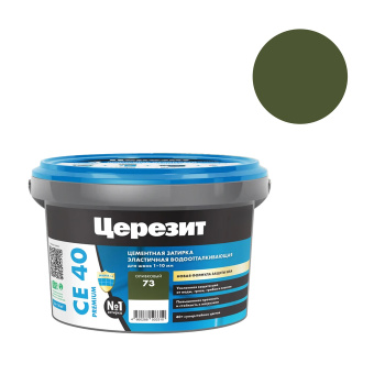 Затирка для швов СЕ 40 Оливковый 2кг Церезит *1/12/192