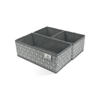 Короб для хранения нетканый материал "Листья" 1шт:280х140х100мм + 2шт:140x140x100мм Д70702.028*1/40